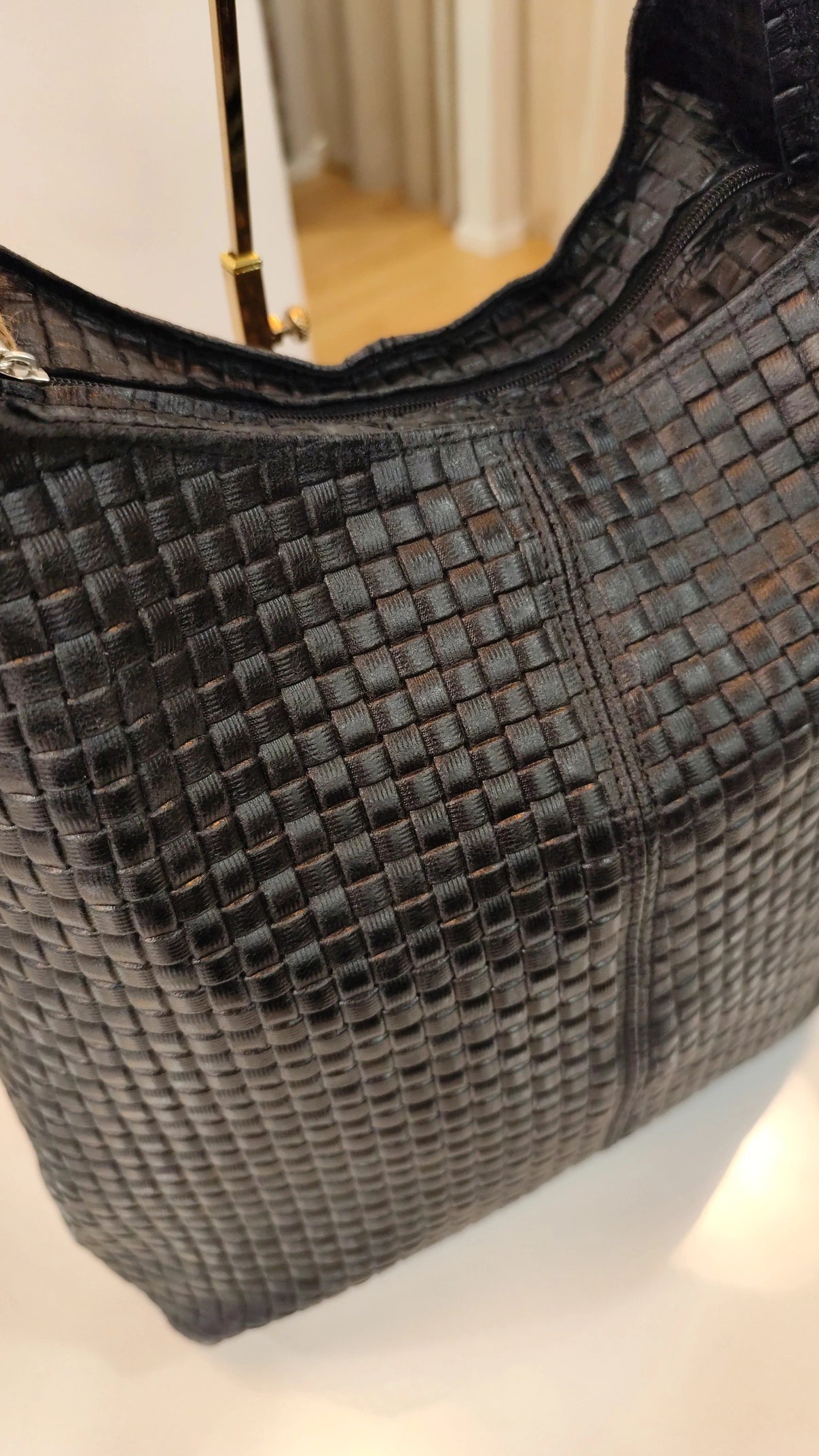 Bolso Grande Piel Trenzado