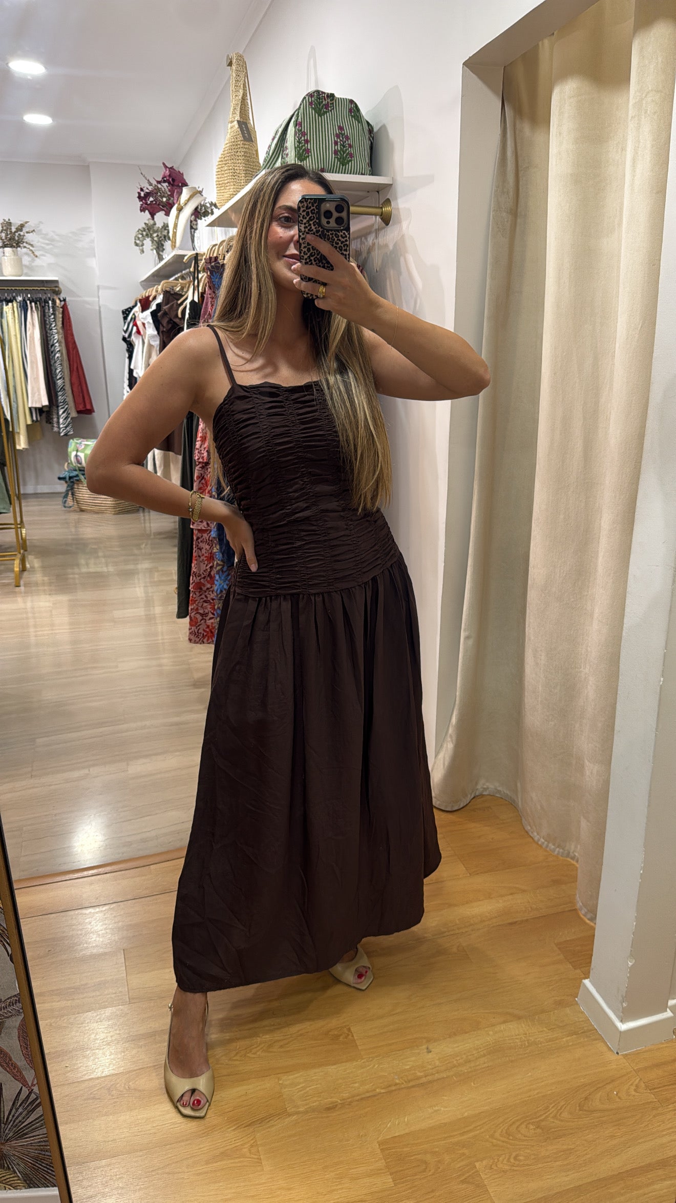 Vestido fruncido