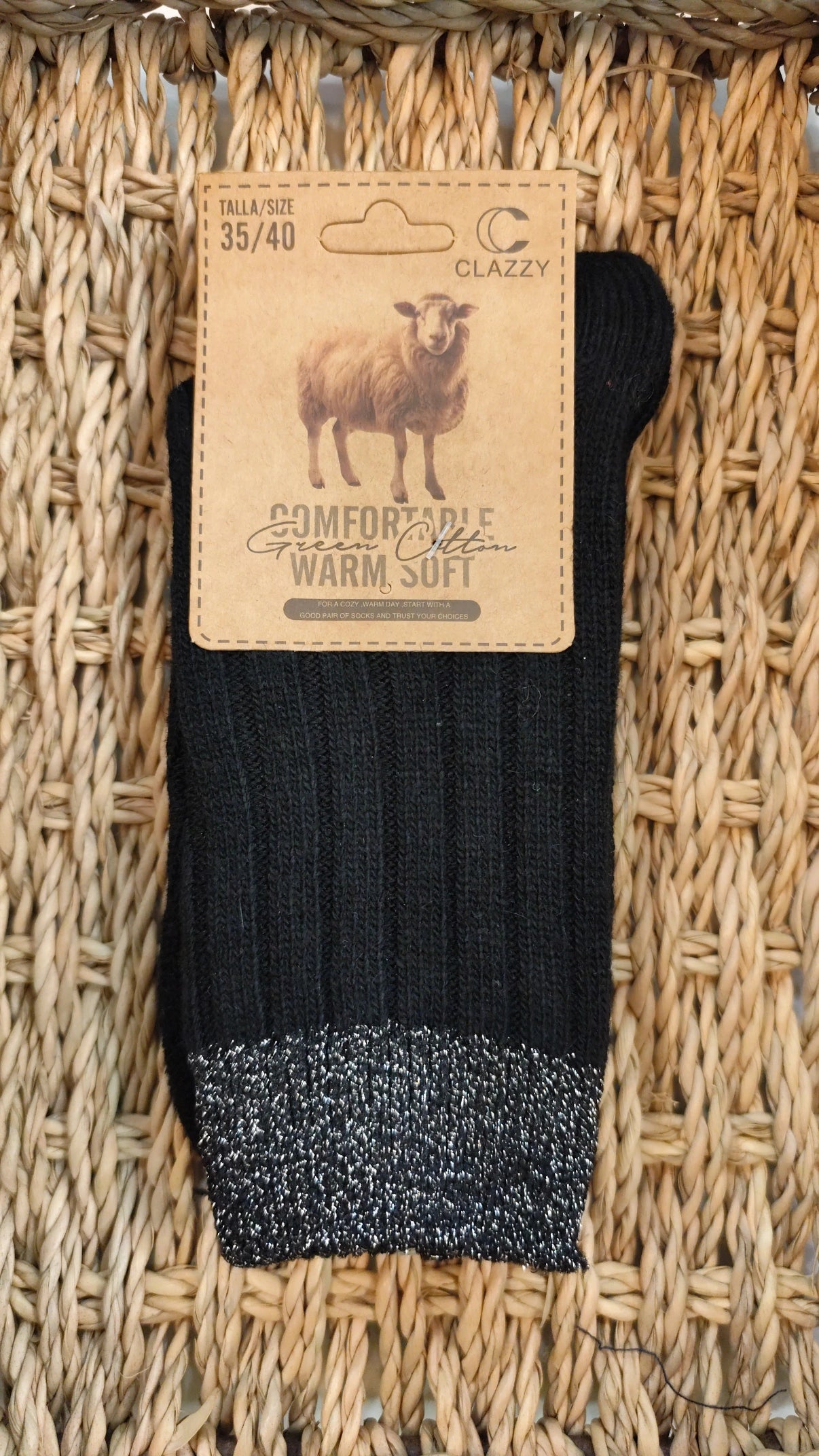 Calcetín Canalé Brillo