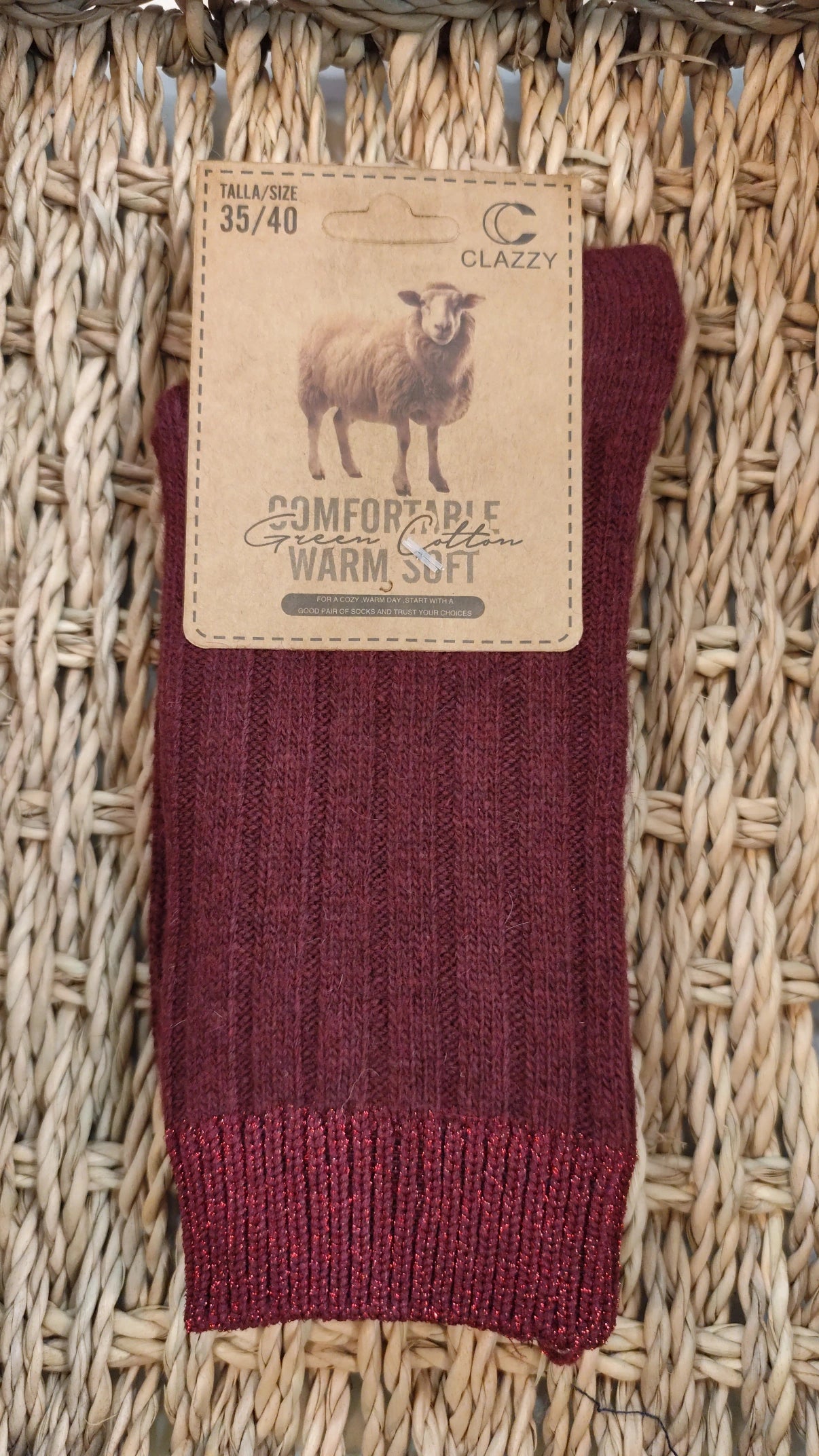 Calcetín Canalé Brillo