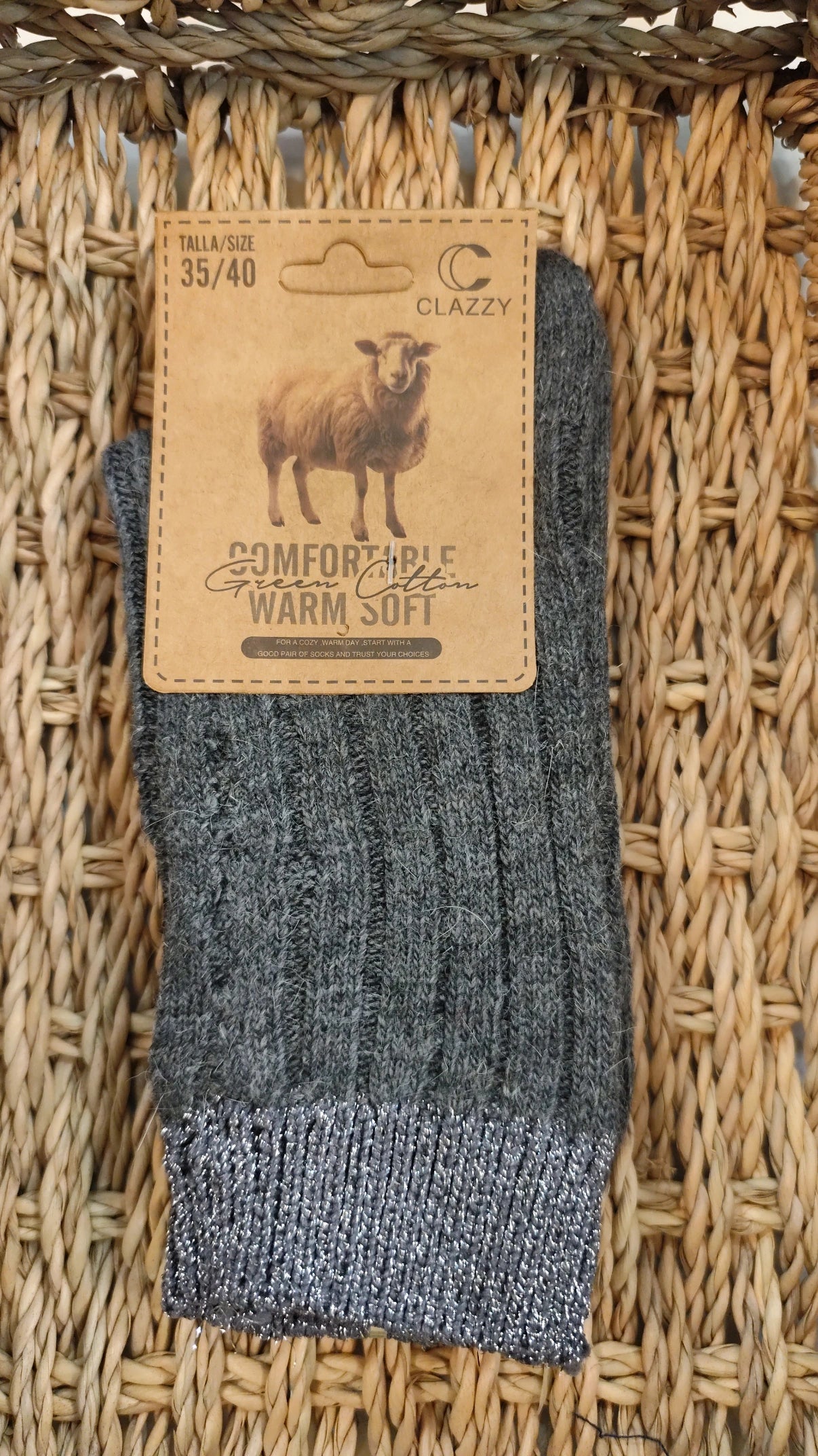 Calcetín Canalé Brillo