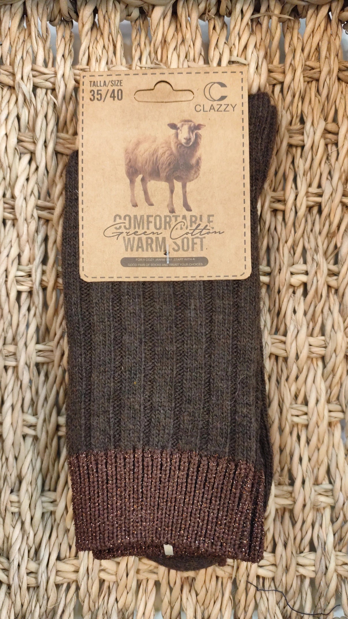 Calcetín Canalé Brillo