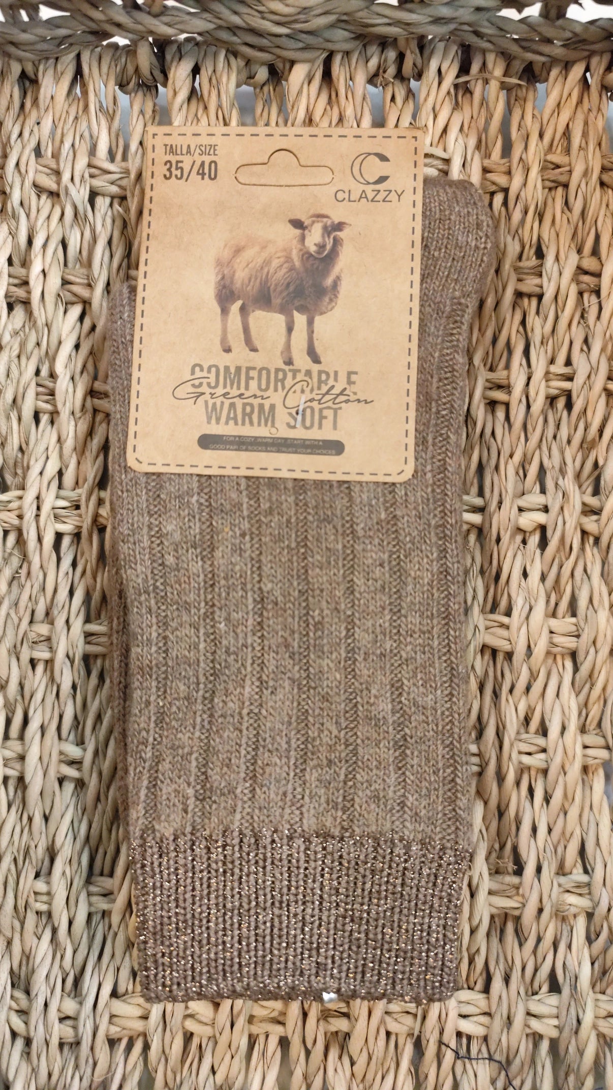 Calcetín Canalé Brillo