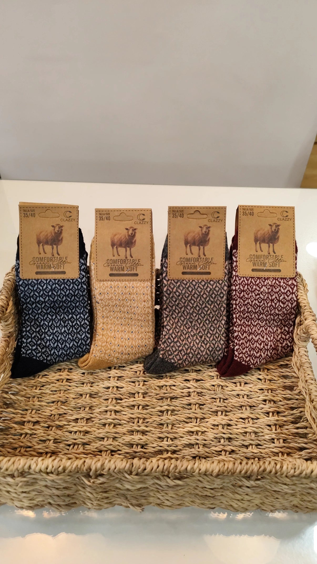 Calcetín Estampado Geométrico.