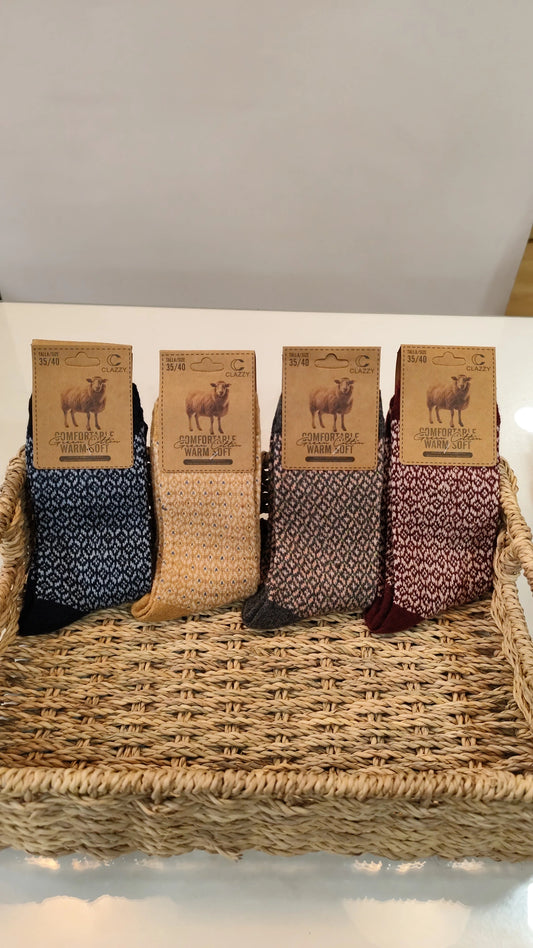 Calcetín Estampado Geométrico.