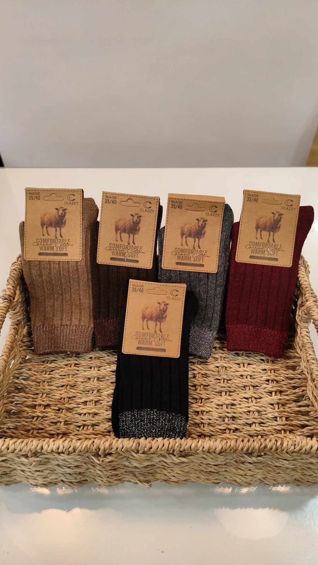 Calcetín Canalé Brillo