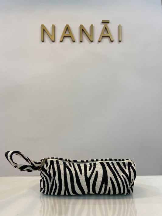 Neceser/estuche estampado cebra.