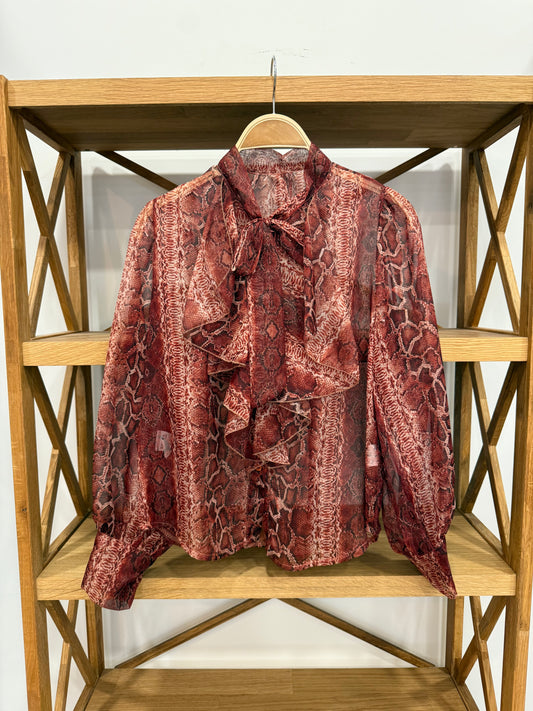 Blusa Estampado Serpiente